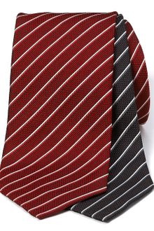 Armani Silk Thinstripe Tie - Lyst