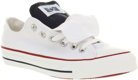 Converse All Star Ox Low Double Tongue Whtblured Smu in White for Men (blu) - Lyst