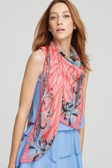 Emilio Pucci Estate Large Square Casual Silk Scarf - Lyst