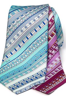 Emilio Pucci Classic Pattern Stripe Tie - Lyst