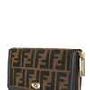 Fendi Zucca Jacquard Wallet in Brown (tobacco) - Lyst