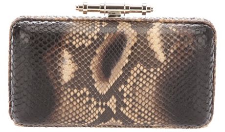 Givenchy Structured Clutch in Brown - Lyst