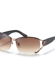 Gucci Split Temple Aviator Sunglasses with Crystal Ggs - Lyst