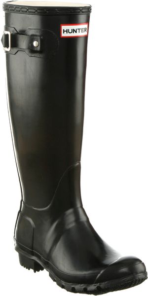 Hunter Original Welly Womens Black in Black - Lyst