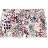 Isabel Marant Roxi Embroidered Printed Stretch Denim Shorts in Blue (denim) - Lyst