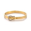 Juicy Couture Luxe Buckle Skinny Bangle in Gold - Lyst
