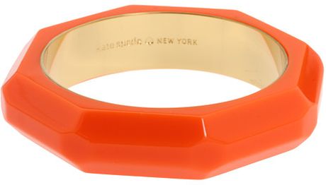 Kate Spade Triple Threat Faceted Bangle in Orange (f) - Lyst