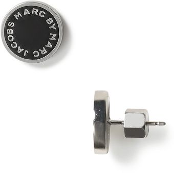 Marc By Marc Jacobs Logo Disc Studs - Lyst