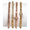 Michael Kors Michael Rose Gold Beaded Pavé Bar Bracelet in Pink (rose gold) - Lyst