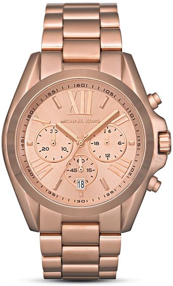 Michael Kors Michael Womens Rosegold Tone Watch 43mm - Lyst
