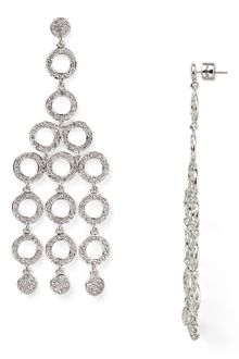 Michael Kors Michael Pavé Disc Chandelier Earrings - Lyst