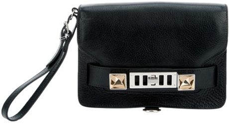 Proenza Schouler Ps11clutch Bag in Black - Lyst