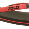 Ralph Lauren Canby Flip Flop Blkred Rubber in Brown for Men (red) - Lyst