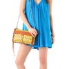 Rebecca Minkoff Woven Leather Mac Bag in Brown (yellow) - Lyst