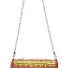 Rebecca Minkoff Woven Leather Mac Bag in Brown (yellow) - Lyst