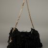 Stella Mccartney Falabella Fringed Shoulder Bag in Black - Lyst