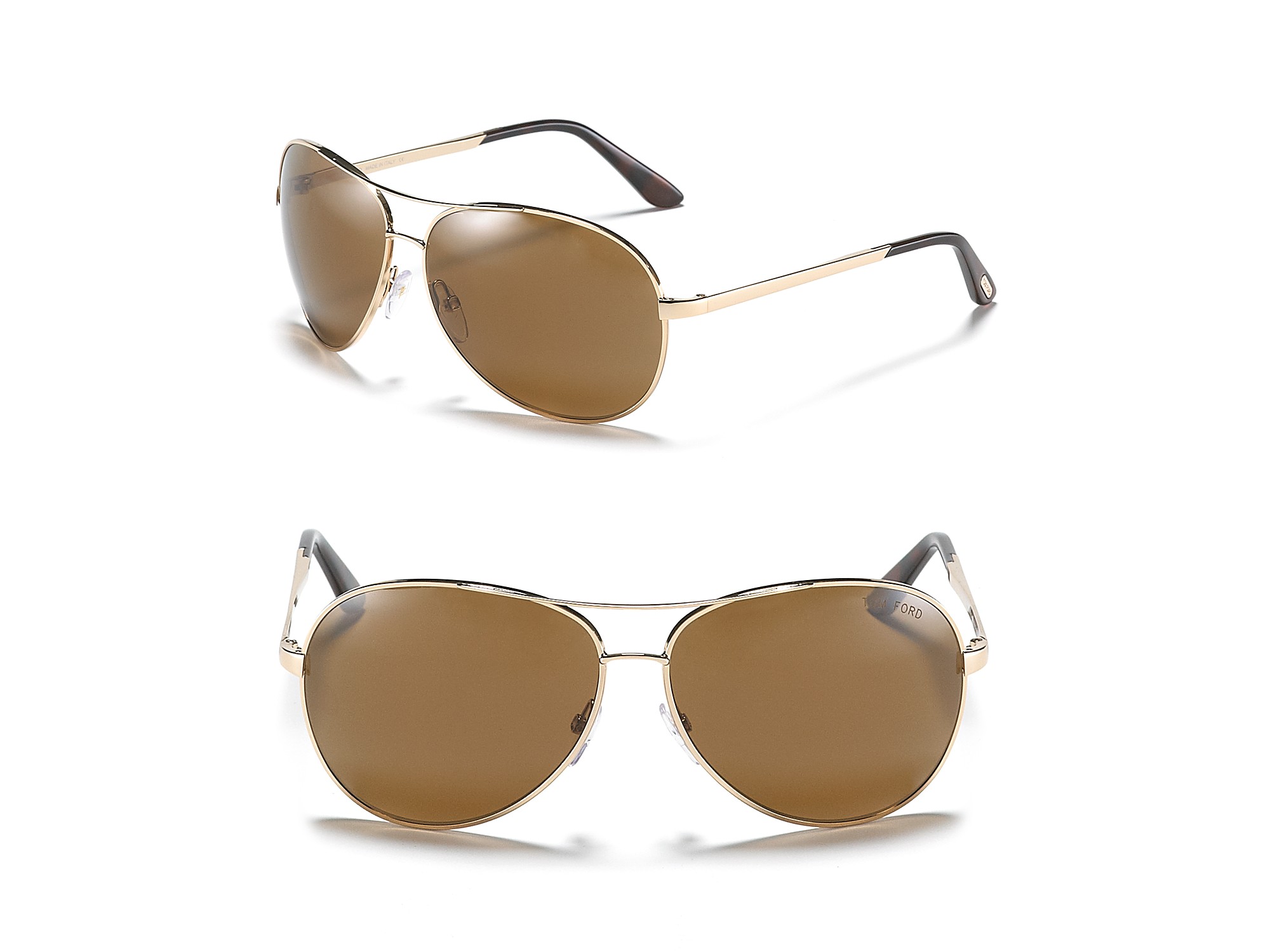 Tom Ford Charles Polarized Sunglasses in Gold (shiny rose gold) Lyst