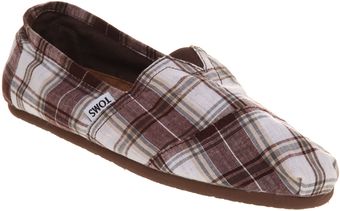 Toms Toms Classic Brwnwht Check - Lyst