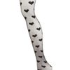 Topshop Black Heart Sheer Tights in Black - Lyst