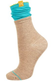 Topshop Urban Knit Slouch Ankle Socks - Lyst