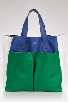 Anya Hindmarch Tote Tricolor Raw Nevis Tote  - Lyst