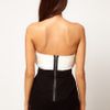 Asos Collection Asos Bandeau Playsuit with Lace Knicker Shorts in White (blackpink) - Lyst