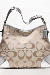 Coach Peyton Signature Sateen Shoulder Bag
