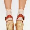 Free People Tropez Platform in Beige (natural) - Lyst