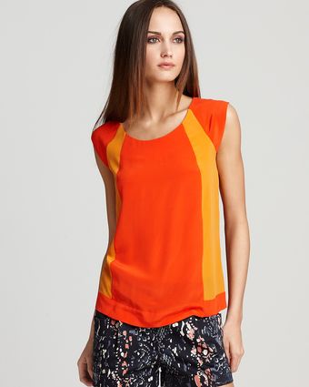 French Connection Top Sarah Block - Lyst