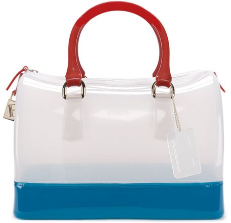 furla jelly candy satchel bauletto tricolor bags