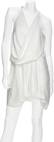 Helmut Lang Preview Exclusive Twisted Silk Dress - Lyst