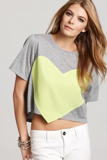 Laugh Cry Repeat Heart Tee - Lyst