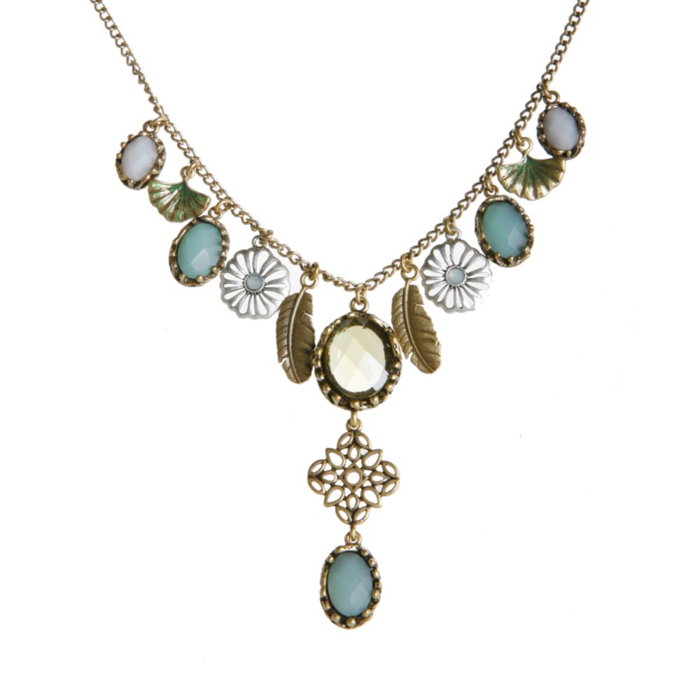 Lucky Brand Garden Charm Necklace in Gold Lyst