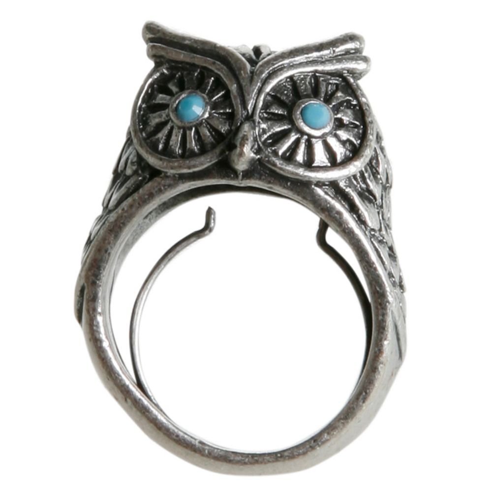 Lucky Brand Silver Tone Owl Ring in Silver Lyst