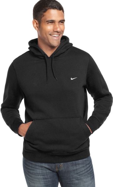 black nike fleece hoodie