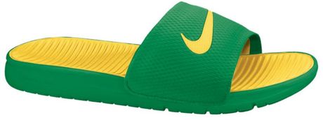 nike slides men green