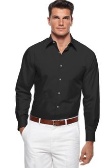 Perry Ellis Long Sleeve Woven Shirt - Lyst
