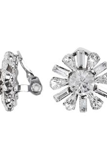 Swarovski Crystal Button Clip On Earrings - Lyst
