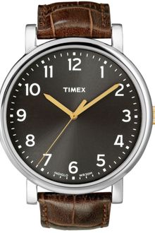 Timex® Originals Brown Leather Strap 42mm  - Lyst
