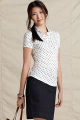 Tommy Hilfiger Ladybird Short Sleeve Ruffle Polka Dot Polo