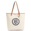 Tommy Hilfiger Monogram Easy Tote in Beige (natural/navy) - Lyst
