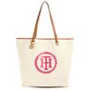 Tommy Hilfiger Monogram Easy Tote in Beige (natural/pink) - Lyst