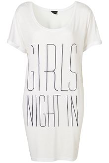 Topshop Girls Night in Night Tee - Lyst