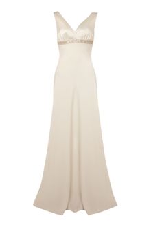 Anoushka G Adriana Diamante Trim Dress - Lyst