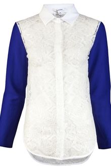 Carven Lace Blouse - Lyst