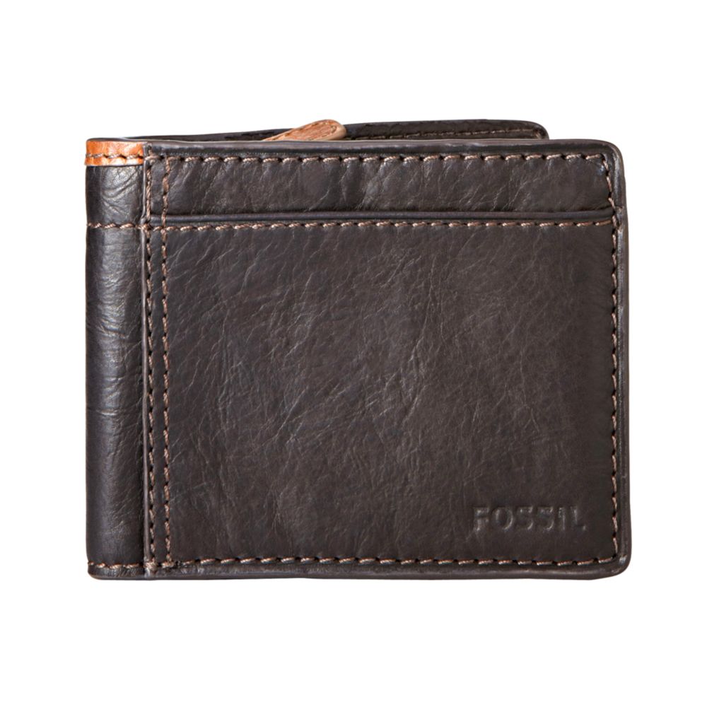 Fossil Donovan Zip Bifold Wallet in Brown for Men (multi) Lyst