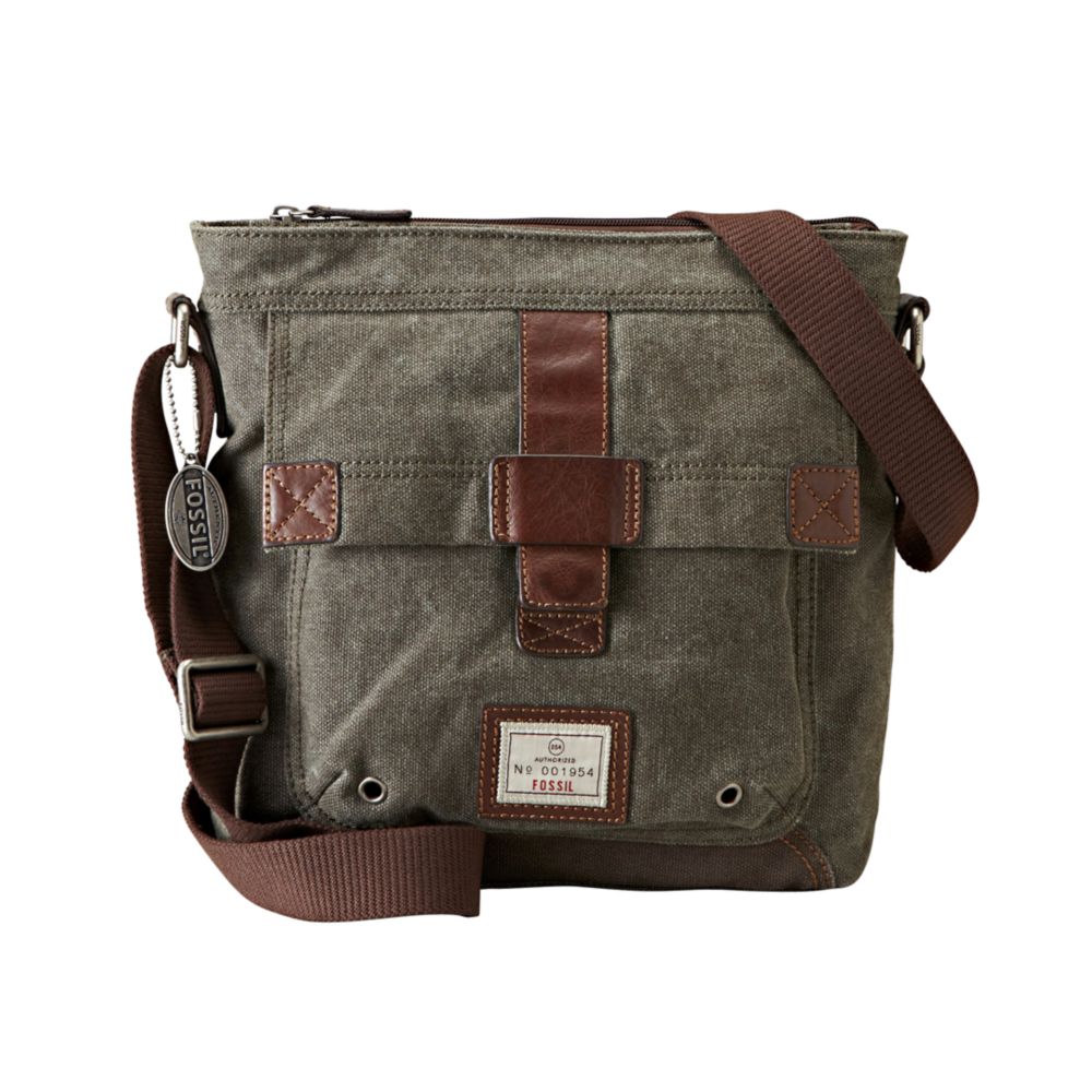 Fossil Trail City Bag in Gray for Men | Lyst