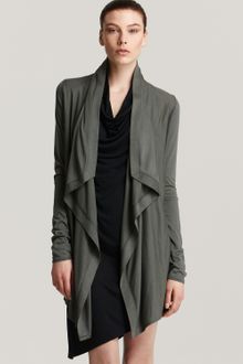 Helmut Lang Drape front cardigan - Lyst