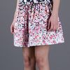 Red Valentino Floral Skirt in Black (floral) - Lyst