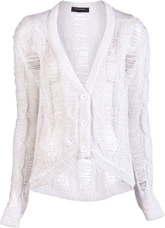 Unconditional Cable Knit Cardigan - Lyst